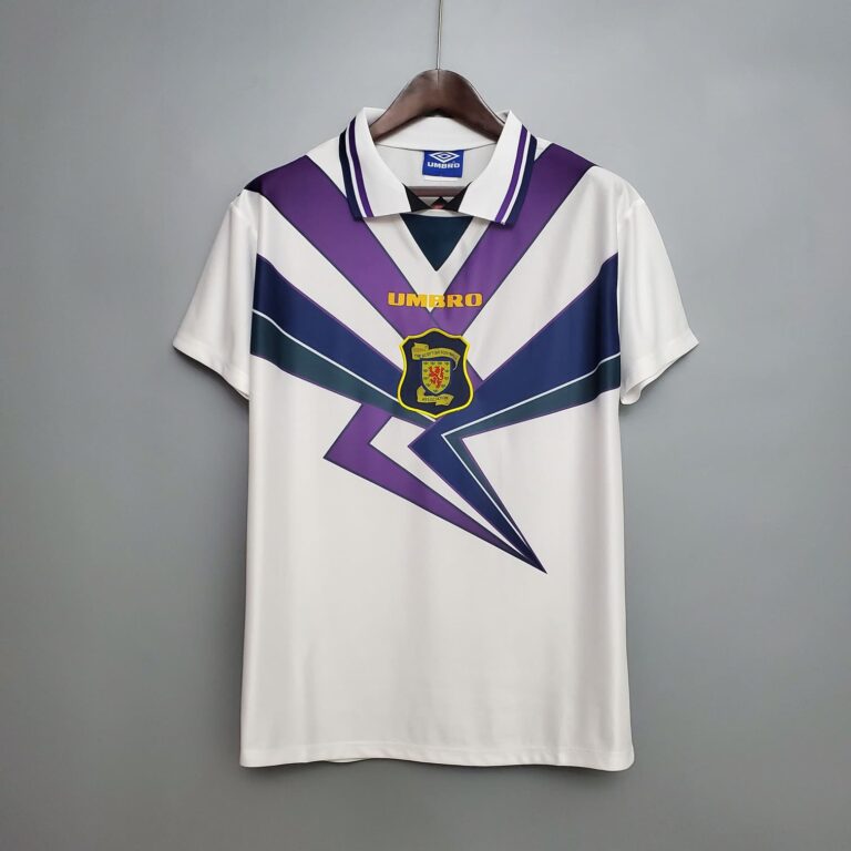 Maillot Domicile Ecosse 1994 Umbro - Bleu, Taille XL, Original Vintage