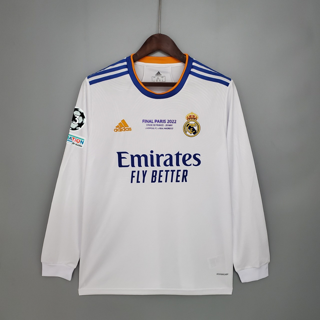 Camiseta manga larga adidas Real Madrid 2022 2023 blanca
