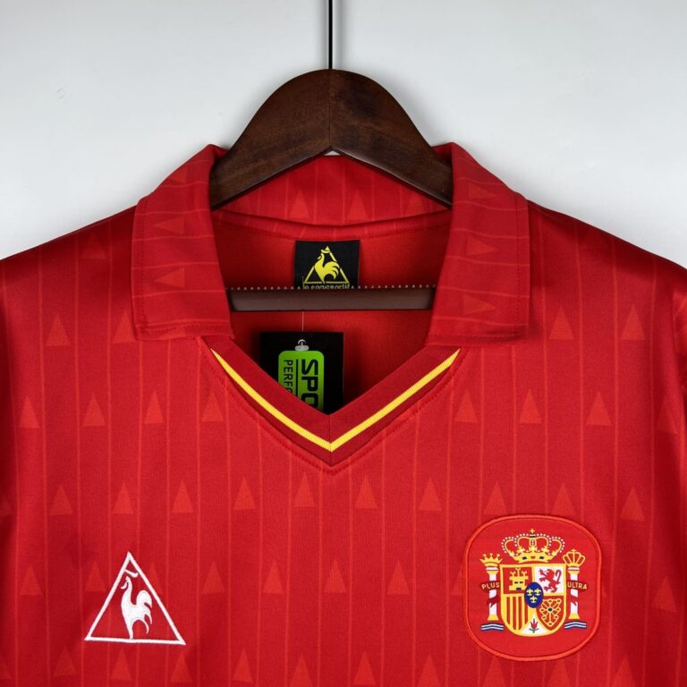 SHIRT SPAIN LE Coq Sportif 1988-90 Size 6/7 Home- Camiseta España Le Coq Sportif EUR 375,00 - FR